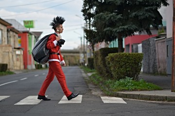 Bad Santa on street