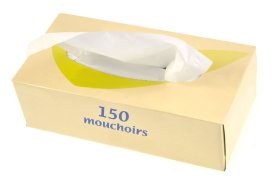 Bo&icirc;te de mouchoirs en papier