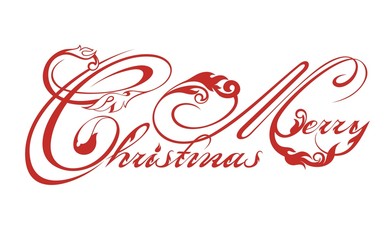 Merry Christmas lettering