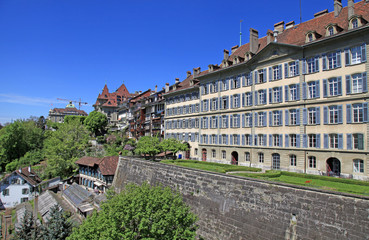 Fototapeta na wymiar old town of Bern, the Swiss capital and Unesco World Heritage ci