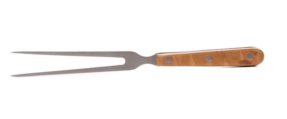 Close up of cheese fork.