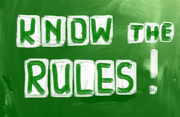 Know The Rules Concept
