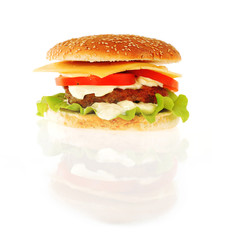 hamburger with cutlet