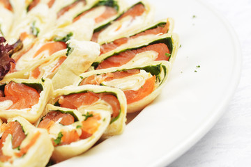 salmon in puff pastry