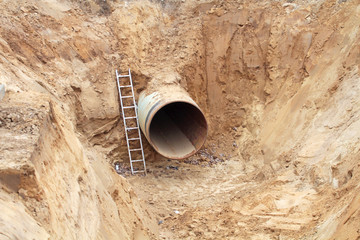 Pipeline im Boden