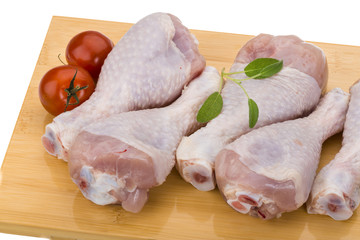 Raw chicken legs