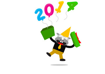 new year themes 2014 cartoon character