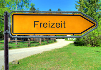 Strassenschild 3 - Freizeit