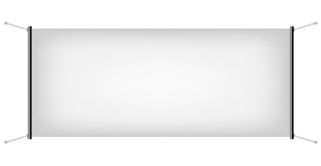 Obraz premium White Canvas Banner