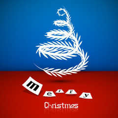 Abstract vector Christmas tree theme