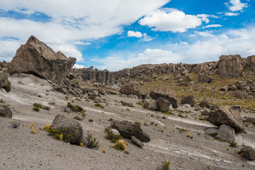 Fototapeta premium Imata Stone Forest in the peruvian Andes Arequipa Peru