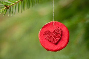 Christmas decoration with heart