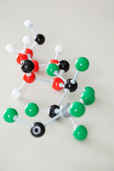 Molecular Structure On Desk In Classroom
