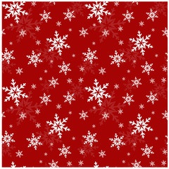 Seamless pattern with snowflakes. Vector illustration.