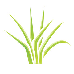 Green Glossy Grass Icon