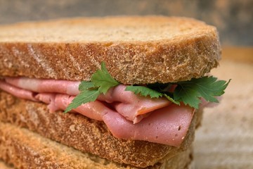 Salami sandwich