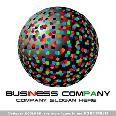 abstract business logo emblem vector