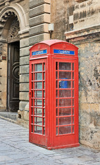 Obraz premium Red phone box in Malta