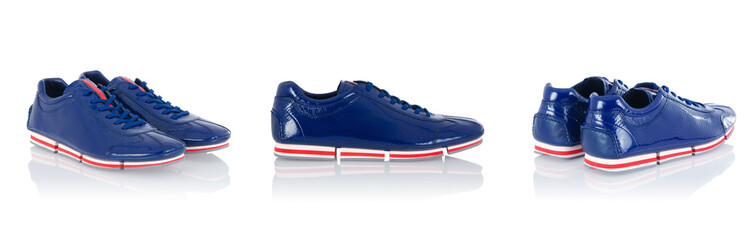 Sport shoes isolated on the white