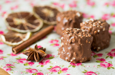 Closeup chocolate