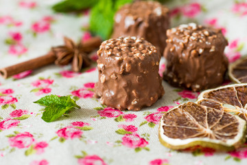 Closeup chocolate