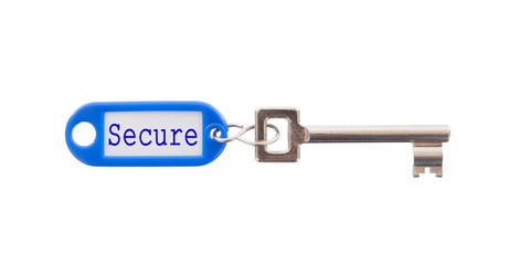 Key with blank label isolated