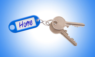 Key with blank label isolated