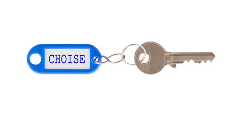 Key with blank label isolated