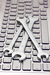 Fototapeta premium computer technical support concept