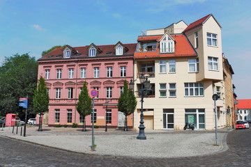 Sanierte Häuserzeile