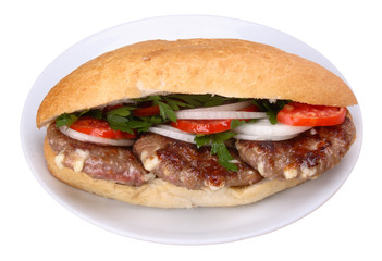 Ekmek Arası Kaşarlı Köfte