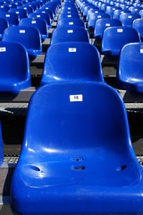 Blue Seats On Stadium