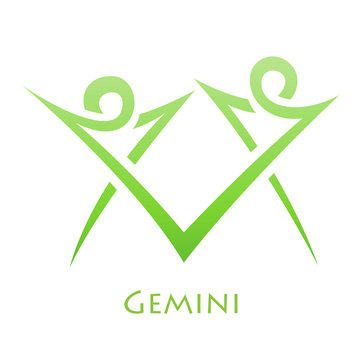 Simplistic Gemini Zodiac Star Sign