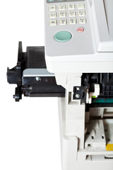 maintenance copier with inserting toner cartridge