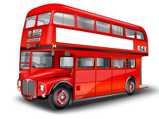 Obraz na płótnie Canvas Britischer Doppelstockbus