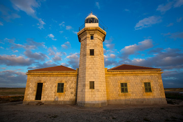 Menorca Punta Nati Faro lighthouse Balearic Islands
