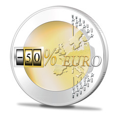 Euromünze mit 50% Rabatt
