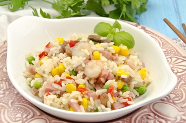 Arroz tres delicias
