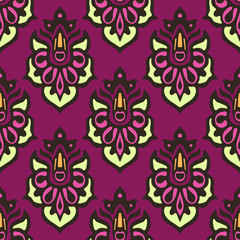 Vector Flower Seamless Pattern