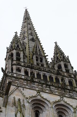Fototapeta na wymiar szczegół Saint-Corentin Quimper katedry