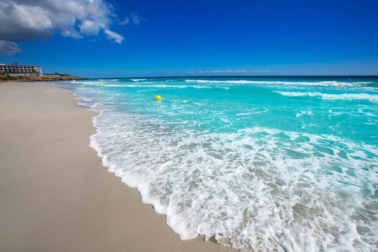 Menorca Platja Sant Tomas in Es Mitjorn Gran at Balearics