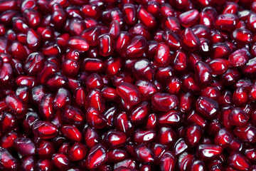 Peeled ripe pomegranate fruit
