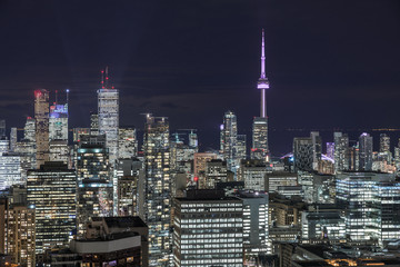 Downtown Toronto at night