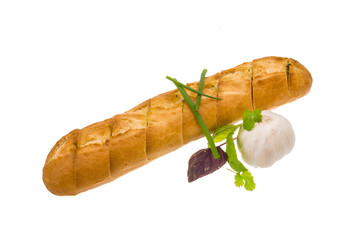 Garlic bread with herbs