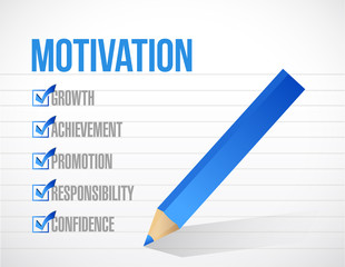 motivation check list illustration design