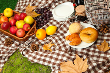 Outdoors picnic close up