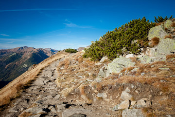 Beautiful Tatry mountains landscape Czerwone Wierchy