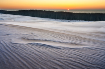 Sand dunes landscape