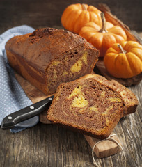 Marble chocolate pumpkin cake