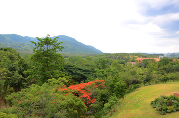 Aerial View of Kao Yai national park in Thailand